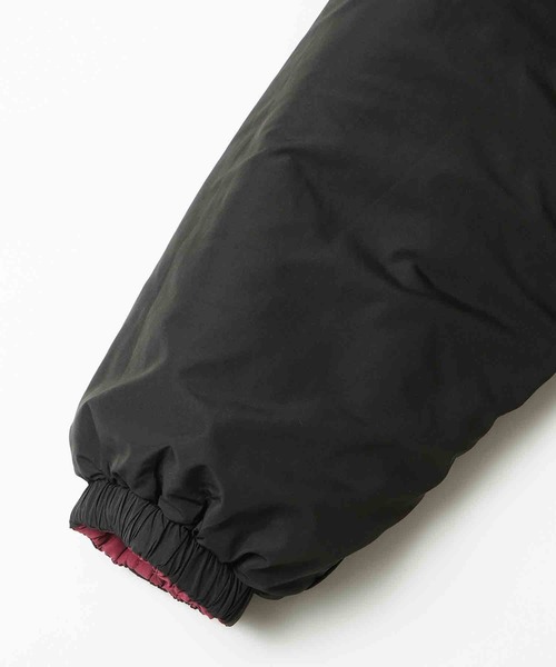 X-girl（エックスガール）の「FACE PATCH REVERSIBLE PARKA（ナイロンジャケット・レディース・グレー/バーガンディー・S/M）」の15枚目の写真