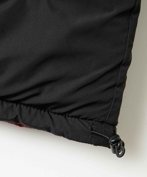 X-girl（エックスガール）の「FACE PATCH REVERSIBLE PARKA（ナイロンジャケット・レディース・グレー/バーガンディー・S/M）」の17枚目の写真