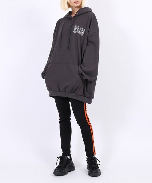 PUNYUS(プニュズ)の「GANGビッグパーカー(パーカー・レディース・杢グレー/スミクロ・4/3)」の21枚目の写真