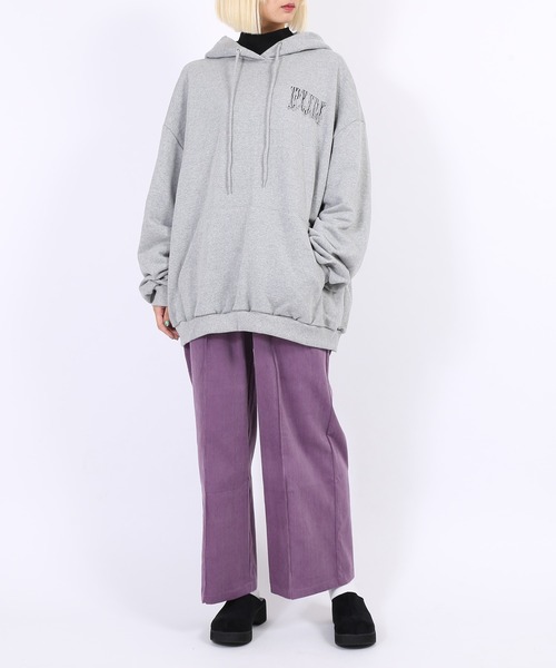 PUNYUS(プニュズ)の「GANGビッグパーカー(パーカー・レディース・杢グレー/スミクロ・4/3)」の15枚目の写真