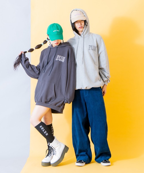 PUNYUS(プニュズ)の「GANGビッグパーカー(パーカー・レディース・杢グレー/スミクロ・4/3)」の17枚目の写真