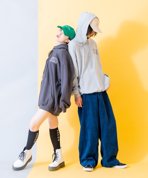 PUNYUS(プニュズ)の「GANGビッグパーカー(パーカー・レディース・杢グレー/スミクロ・4/3)」の20枚目の写真