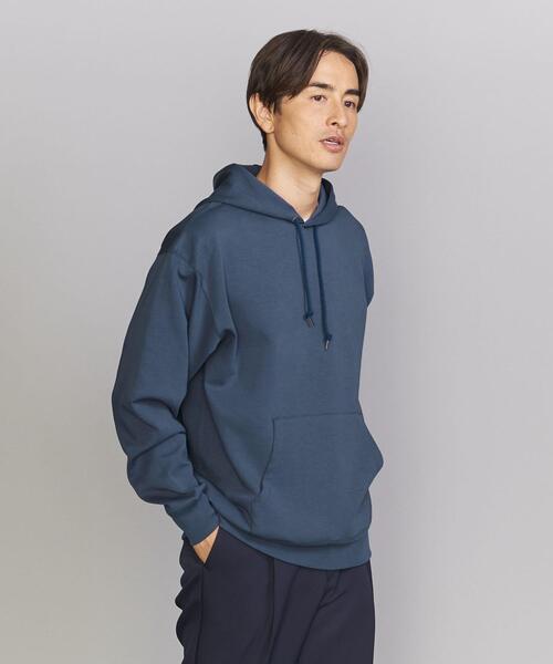 BEAUTY&YOUTH UNITED ARROWS（ビューティーアンドユースユナイテッドアローズ）の「コンパクト コットン エア スウェット フーディ（スウェット・メンズ・ブラック/クリーム/コバルトブルー・S/M/L/XL）」の3枚目の写真
