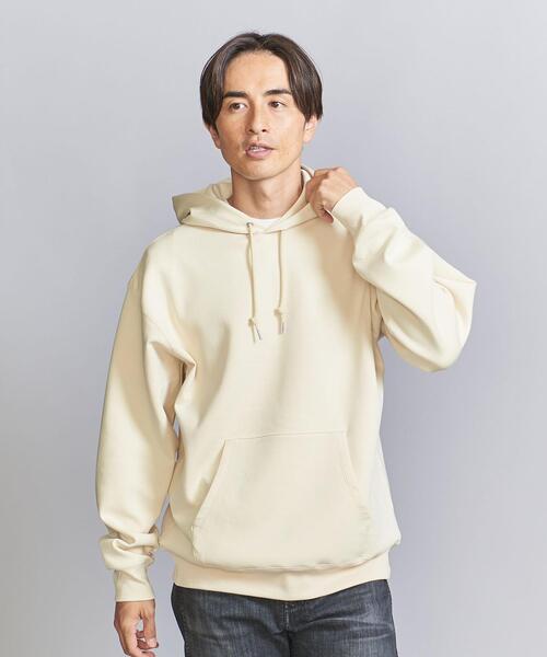 BEAUTY&YOUTH UNITED ARROWS（ビューティーアンドユースユナイテッドアローズ）の「コンパクト コットン エア スウェット フーディ（スウェット・メンズ・ブラック/クリーム/コバルトブルー・S/M/L/XL）」の2枚目の写真