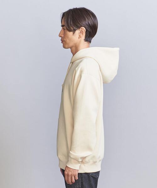 BEAUTY&YOUTH UNITED ARROWS（ビューティーアンドユースユナイテッドアローズ）の「コンパクト コットン エア スウェット フーディ（スウェット・メンズ・ブラック/クリーム/コバルトブルー・S/M/L/XL）」の12枚目の写真