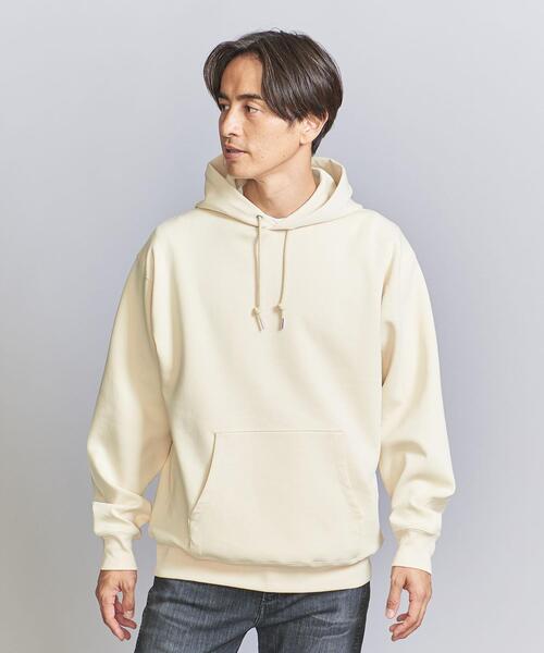 BEAUTY&YOUTH UNITED ARROWS（ビューティーアンドユースユナイテッドアローズ）の「コンパクト コットン エア スウェット フーディ（スウェット・メンズ・ブラック/クリーム/コバルトブルー・S/M/L/XL）」の4枚目の写真