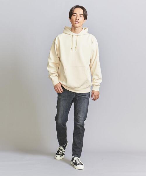 BEAUTY&YOUTH UNITED ARROWS（ビューティーアンドユースユナイテッドアローズ）の「コンパクト コットン エア スウェット フーディ（スウェット・メンズ・ブラック/クリーム/コバルトブルー・S/M/L/XL）」の11枚目の写真