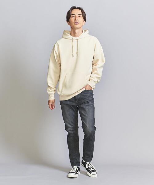 BEAUTY&YOUTH UNITED ARROWS（ビューティーアンドユースユナイテッドアローズ）の「コンパクト コットン エア スウェット フーディ（スウェット・メンズ・ブラック/クリーム/コバルトブルー・S/M/L/XL）」の6枚目の写真