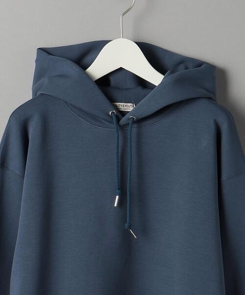 BEAUTY&YOUTH UNITED ARROWS（ビューティーアンドユースユナイテッドアローズ）の「コンパクト コットン エア スウェット フーディ（スウェット・メンズ・ブラック/クリーム/コバルトブルー・S/M/L/XL）」の18枚目の写真