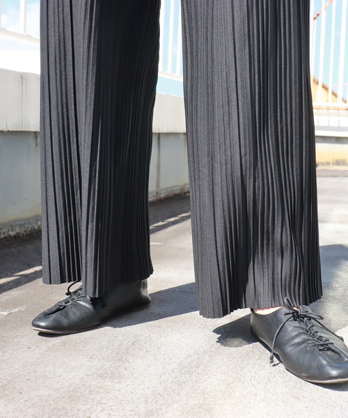 libelle more(リベル モア)の「カットツイル裏起毛ボックスプリーツパンツ(その他パンツ・レディース・ブラック/グリーン/モカ・M)」の22枚目の写真