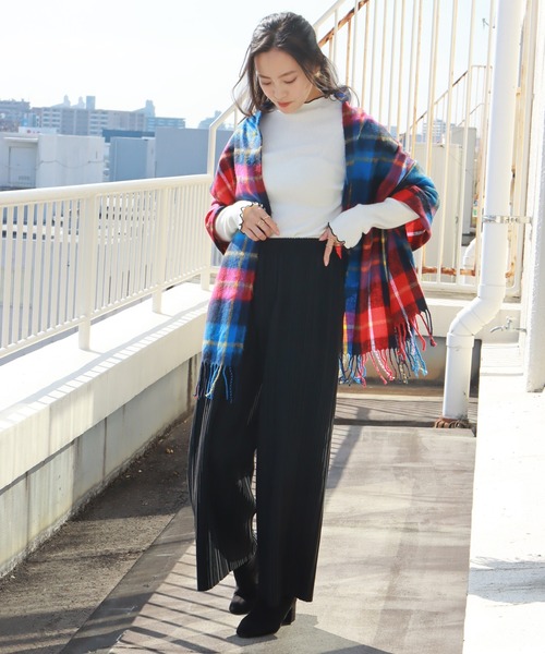 libelle more(リベル モア)の「カットツイル裏起毛ボックスプリーツパンツ(その他パンツ・レディース・ブラック/グリーン/モカ・M)」の8枚目の写真