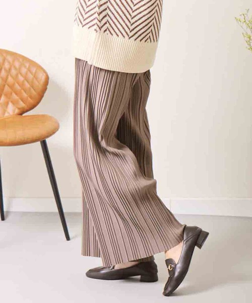 libelle more(リベル モア)の「カットツイル裏起毛ボックスプリーツパンツ(その他パンツ・レディース・ブラック/グリーン/モカ・M)」の13枚目の写真