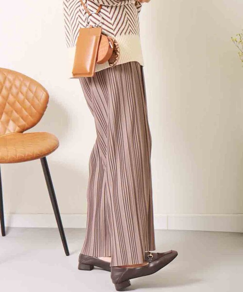 libelle more(リベル モア)の「カットツイル裏起毛ボックスプリーツパンツ(その他パンツ・レディース・ブラック/グリーン/モカ・M)」の19枚目の写真