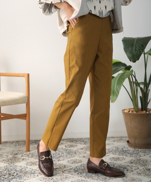 Bou Jeloud（ブージュルード）の「【36-42サイズ展開】ゆるっと履き痩せ美脚パンツ（その他パンツ・レディース・ブラック/グレー/オリーブ/ブルー/ベージュ/ボルドー・40/38/42/36）」の5枚目の写真