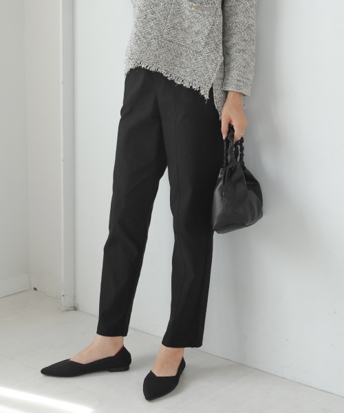 Bou Jeloud（ブージュルード）の「【36-42サイズ展開】ゆるっと履き痩せ美脚パンツ（その他パンツ・レディース・ブラック/グレー/オリーブ/ブルー/ベージュ/ボルドー・40/38/42/36）」の11枚目の写真