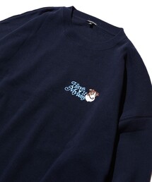 FREAK'S STORE | WEB限定 ビッグシルエット ワンポイント DOG刺繍 クルーネックスウェット(スウェット)