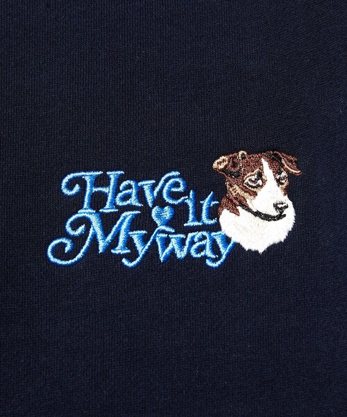 FREAK'S STORE(フリークスストア)の「WEB限定 ビッグシルエット ワンポイント DOG刺繍 クルーネックスウェット(スウェット・メンズ・ネイビー/ダークグリーン/ブラック/グレー・SMALL/LARGE/MEDIUM)」の13枚目の写真