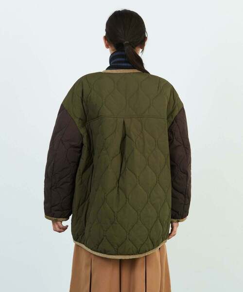 FRAPBOIS（フラボア）の「キルティーコート（その他アウター・レディース・ブラック/カーキ・0/1/2）」の4枚目の写真