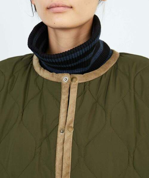 FRAPBOIS（フラボア）の「キルティーコート（その他アウター・レディース・ブラック/カーキ・0/1/2）」の5枚目の写真