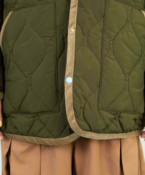 FRAPBOIS（フラボア）の「キルティーコート（その他アウター・レディース・ブラック/カーキ・0/1/2）」の8枚目の写真