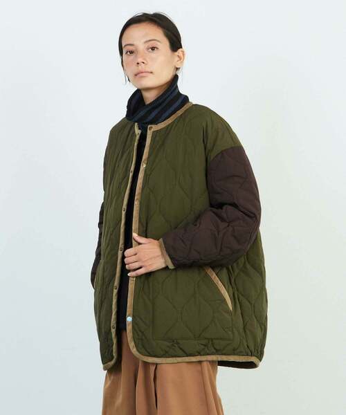 FRAPBOIS（フラボア）の「キルティーコート（その他アウター・レディース・ブラック/カーキ・0/1/2）」の13枚目の写真