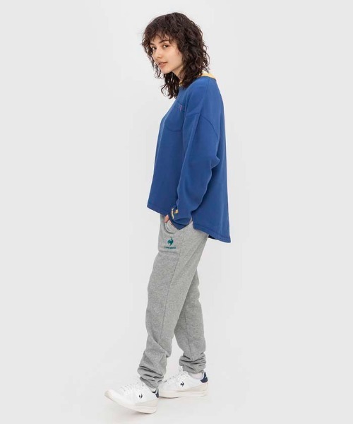 le coq sportif（ルコックスポルティフ）の「ルコック スウェットパンツ スポーツウエア デイリーユース ウエストゴム ジャージ スウェット レディース トレーニングウエア（スウェットパンツ・レディース・ネイビー/ブラック/グレー・XL/L/S/M）」の13枚目の写真