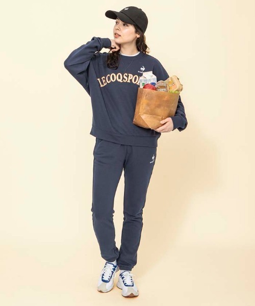 le coq sportif（ルコックスポルティフ）の「ルコック スウェットパンツ スポーツウエア デイリーユース ウエストゴム ジャージ スウェット レディース トレーニングウエア（スウェットパンツ・レディース・ネイビー/ブラック/グレー・XL/L/S/M）」の21枚目の写真