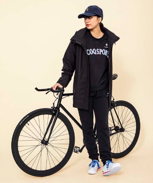 le coq sportif（ルコックスポルティフ）の「ルコック スウェットパンツ スポーツウエア デイリーユース ウエストゴム ジャージ スウェット レディース トレーニングウエア（スウェットパンツ・レディース・ネイビー/ブラック/グレー・XL/L/S/M）」の5枚目の写真