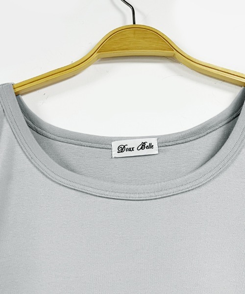 Doux Belle(ドゥーベル)の「裏起毛カットソー ラウンドネック(Tシャツ/カットソー・レディース・ホワイト/ライトグレー/ベージュ/ネイビー/ブラック・MEDIUM/LARGE)」の12枚目の写真