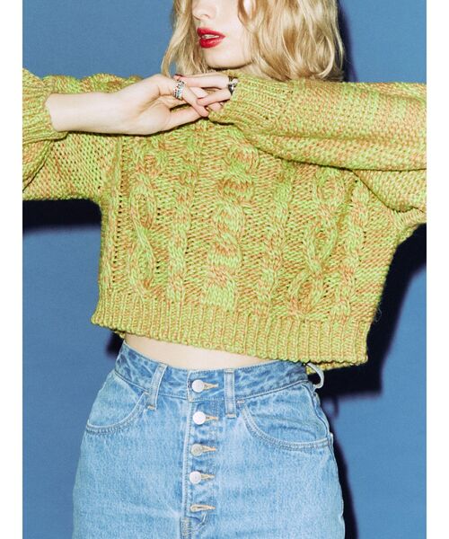 jouetie（ジュエティ）の「ベーシッククロップドニット（ニット