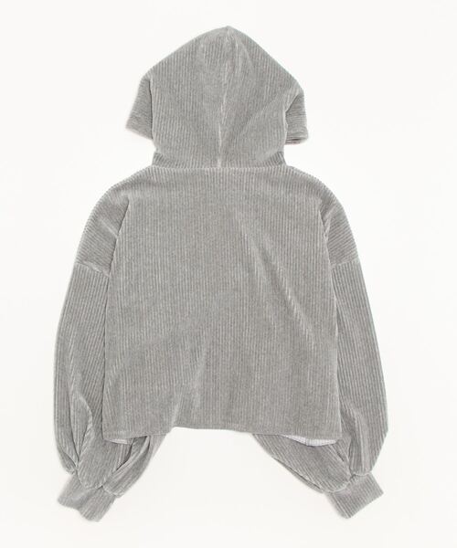 Figments（フィグメンツ）の「コーデュロイクロップドパーカー（パーカー・レディース・ブラウン/グレー/グリーン系その他・FREE）」の4枚目の写真