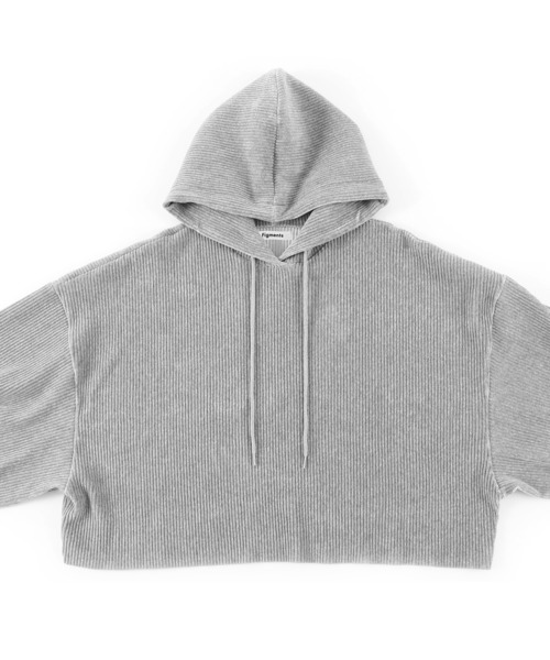 Figments（フィグメンツ）の「コーデュロイクロップドパーカー（パーカー・レディース・ブラウン/グレー/グリーン系その他・FREE）」の18枚目の写真