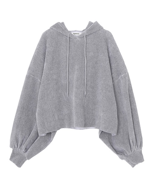 Figments（フィグメンツ）の「コーデュロイクロップドパーカー（パーカー・レディース・ブラウン/グレー/グリーン系その他・FREE）」の15枚目の写真