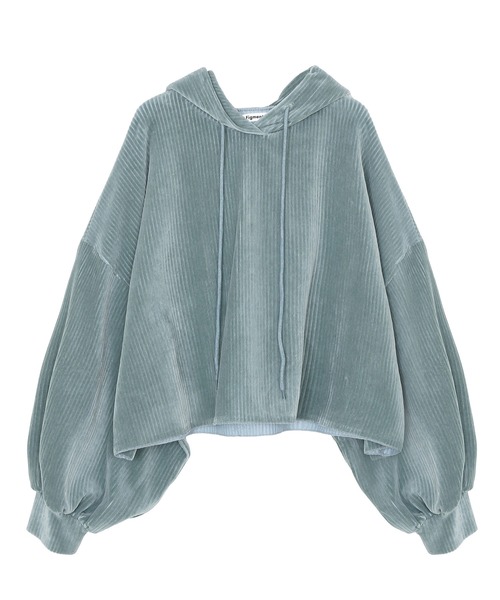 Figments（フィグメンツ）の「コーデュロイクロップドパーカー（パーカー・レディース・ブラウン/グレー/グリーン系その他・FREE）」の13枚目の写真