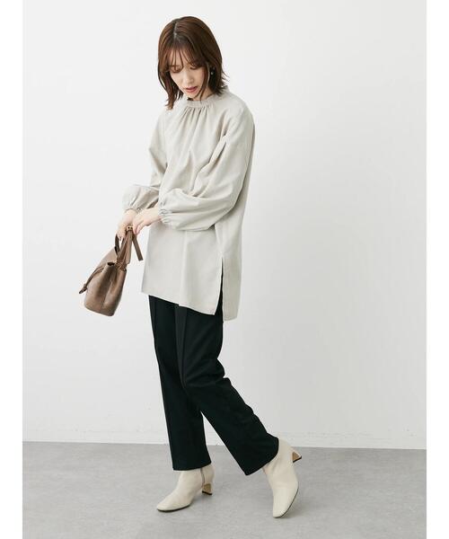 Green　Parks（グリーンパークス）の「あったからくスレパンツ（その他パンツ・レディース・ダークグリーン/アイボリー/ブラック/ピンク・FREE）」の18枚目の写真