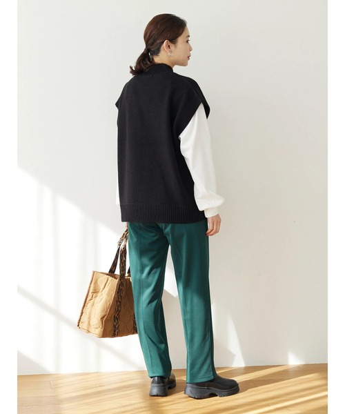 Green　Parks（グリーンパークス）の「あったからくスレパンツ（その他パンツ・レディース・ダークグリーン/アイボリー/ブラック/ピンク・FREE）」の7枚目の写真