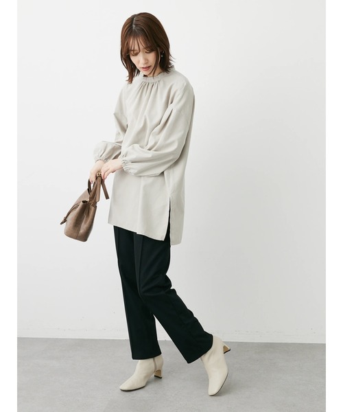 Green　Parks（グリーンパークス）の「あったからくスレパンツ（その他パンツ・レディース・ダークグリーン/アイボリー/ブラック/ピンク・FREE）」の12枚目の写真