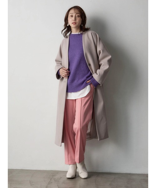 Green　Parks（グリーンパークス）の「あったからくスレパンツ（その他パンツ・レディース・ダークグリーン/アイボリー/ブラック/ピンク・FREE）」の16枚目の写真