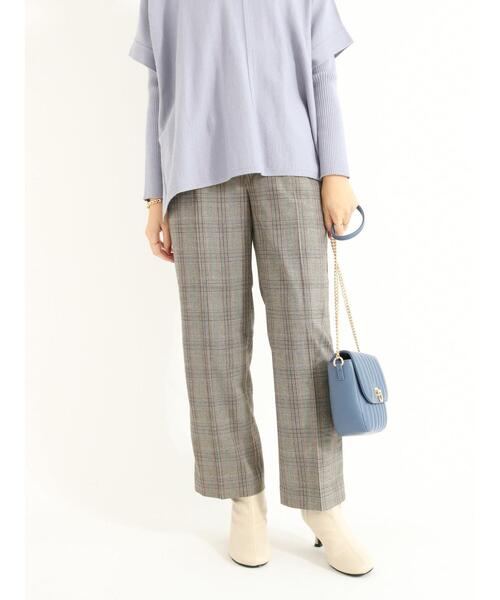 Te chichi（テチチ）の「【KKAコラボ】チェックテーパードパンツ（その他パンツ・レディース・ネイビー/グレー/ブラウン・SMALL/MEDIUM）」の4枚目の写真