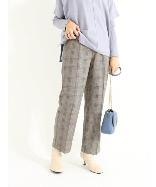 Te chichi（テチチ）の「【KKAコラボ】チェックテーパードパンツ（その他パンツ・レディース・ネイビー/グレー/ブラウン・SMALL/MEDIUM）」の8枚目の写真