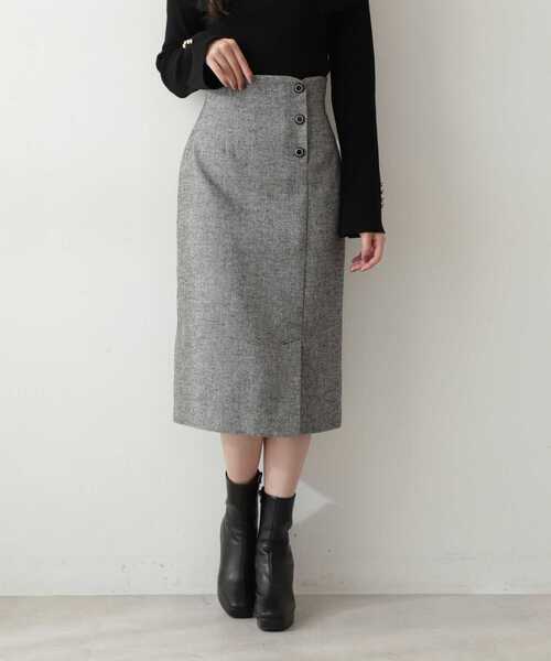 PROPORTION BODY DRESSING（プロポーションボディドレッシング）の「ラメツイードフロント釦タイトスカート / 1212220025（スカート・レディース・ブラック/ベージュ・X-SMALL/SMALL/MEDIUM）」の17枚目の写真