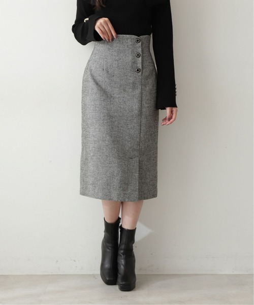 PROPORTION BODY DRESSING（プロポーションボディドレッシング）の「ラメツイードフロント釦タイトスカート / 1212220025（スカート・レディース・ブラック/ベージュ・X-SMALL/SMALL/MEDIUM）」の7枚目の写真