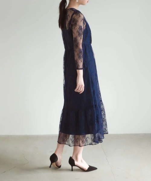 kaene レースワンピース ドレス kaene（カエン）の「kaene(カエン) オールレースワンピース / 100305
