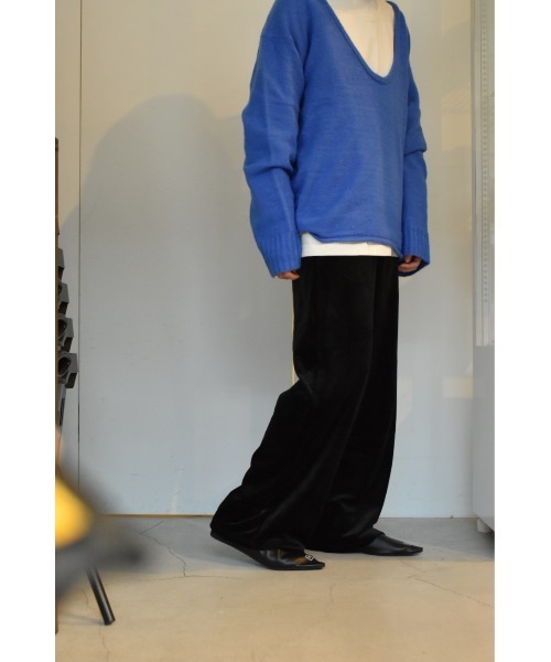 THEATRE PRODUCTS(シアタープロダクツ)の「ベロアパンツ(その他パンツ・レディース・アイボリー/ブラック・FREE)」の5枚目の写真