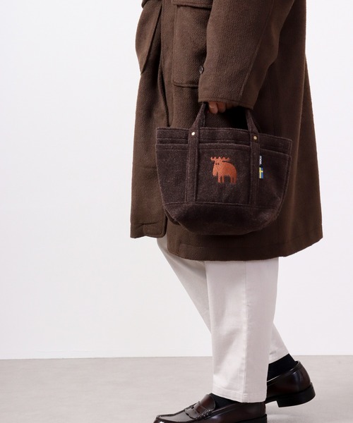 moz(モズ)の「moz フェルミニトート M(トートバッグ・レディース・カーキ/ブラウン/レッド/ダークグレー・M)」の5枚目の写真
