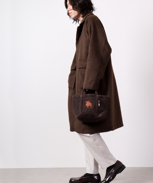 moz(モズ)の「moz フェルミニトート M(トートバッグ・レディース・カーキ/ブラウン/レッド/ダークグレー・M)」の7枚目の写真