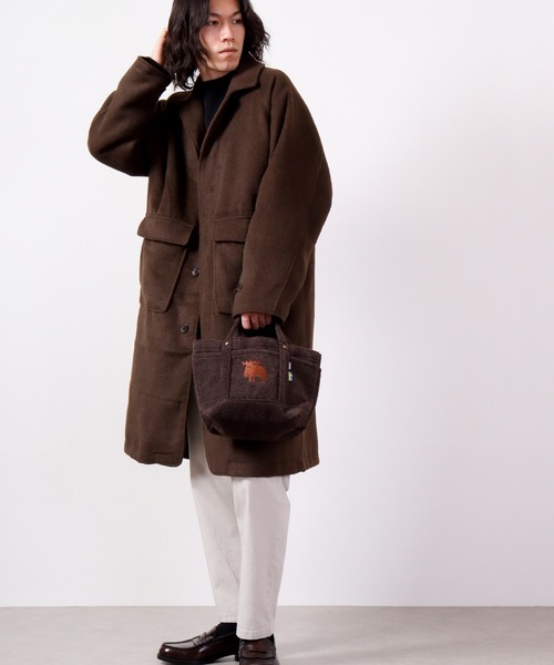 moz(モズ)の「moz フェルミニトート M(トートバッグ・レディース・カーキ/ブラウン/レッド/ダークグレー・M)」の8枚目の写真