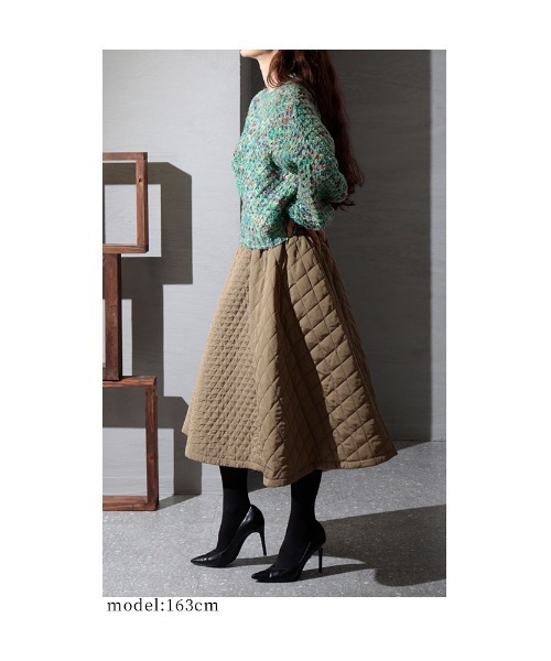Sawa a la mode(サワアラモード)の「目を惹くカラーリングのざっくり編みニットトップス(ニット/セーター・レディース・グリーン・FREE)」の9枚目の写真