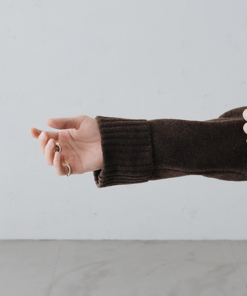 epnok（エプノック）の「サイドスリットタートルネックニット（ニット/セーター・メンズ・ブラウン/カーキ/ダークブラウン・SMALL/MEDIUM/LARGE）」の9枚目の写真