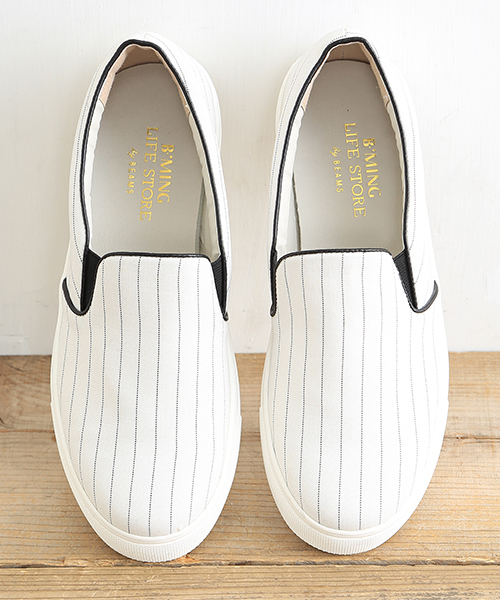 B:MING by BEAMS(ビーミングバイビームス)の「<LEE 6月号掲載>ビーミング by ビームス / ファブリックスリッポン(その他シューズ・レディース・ベージュ/グリーン/ホワイト/ブラック・39/38/36/37)」の2枚目の写真